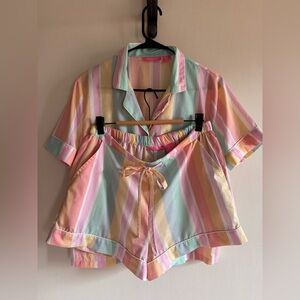 Isaac Mizrahi Candy Colored Striped Sleepwear